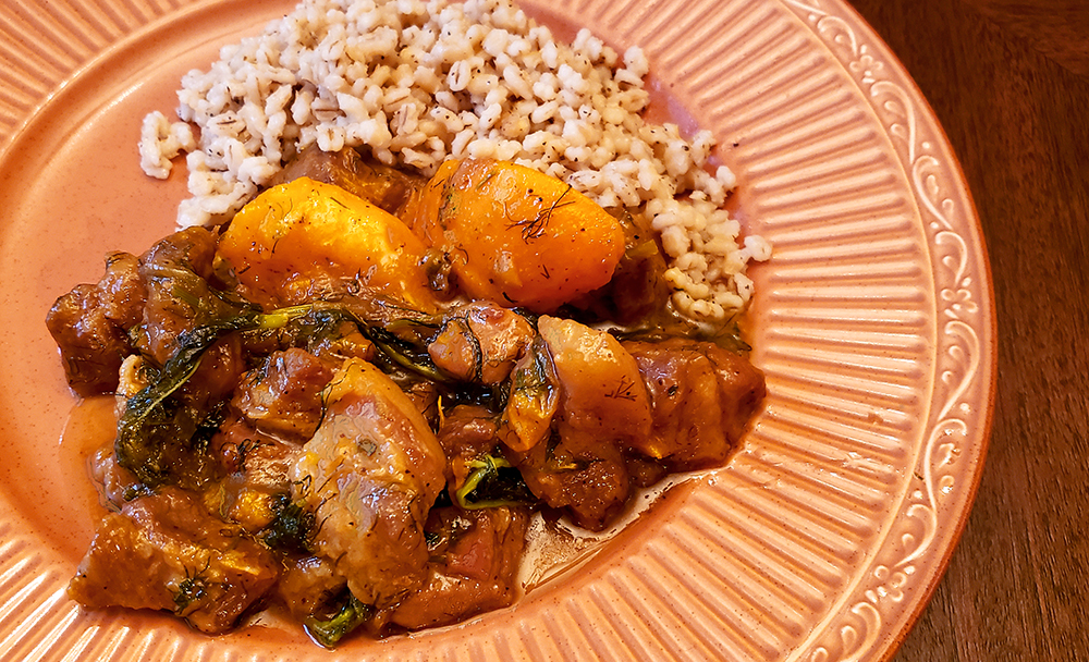 Roman Pork with Apricots